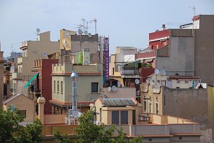 Detailansicht der Innensadt von Barcelona Wandbild
