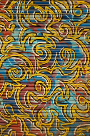 Graffiti Muster Wandbild