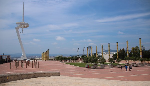 Monument in Barcelona Wandbild