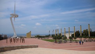 Monument in Barcelona Wandbild