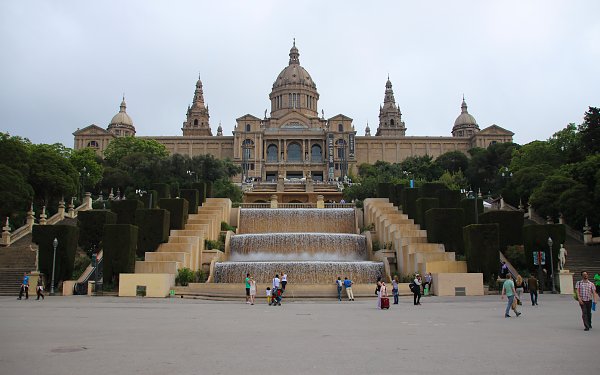Palast von Barcelona Wandbild