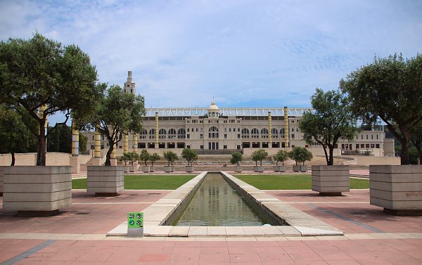 Palastanlage in Barcelona Wandbild