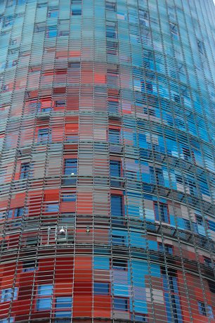 Rot Gruener Turm Wandbild