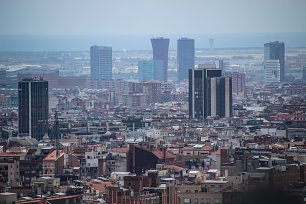 Skyline Barcelona Wandbild