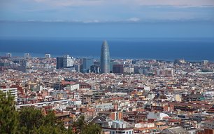 Wahrzeichen von Barcelona Wandbild
