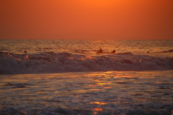 Menschen im Wasser Wandbild