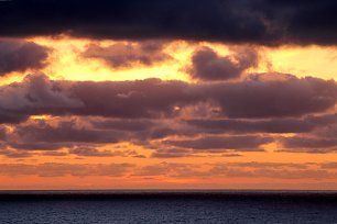 Gelber Wolkenhimmel Wandbild