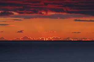 Gluehender Himmel Wandbild