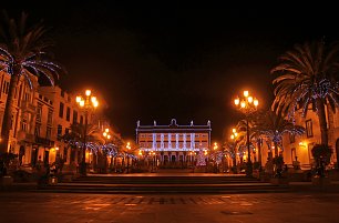 Las Palmas bei Nacht Wandbild