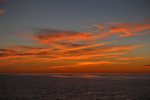 Rote Wolken Wandbild