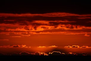 Roter Himmel Wandbild