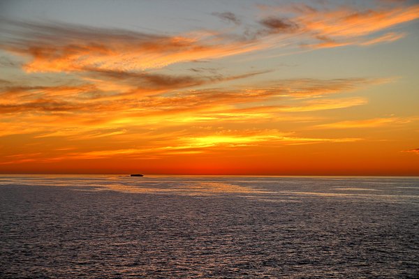 Rotgoldener Sonnenuntergang Wandbild