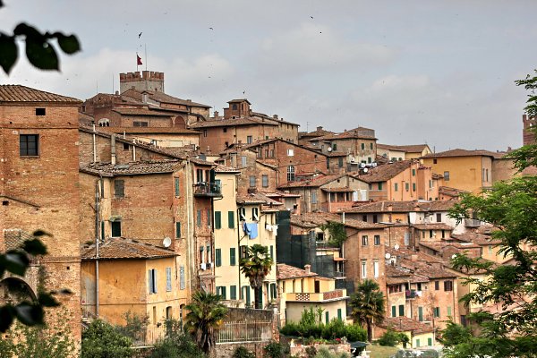 Italienische Haeuser Wandbild