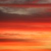 Orangerote-Wolken