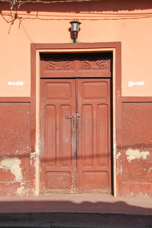 Braunes Haus Wandbild