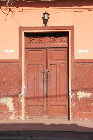 Braunes Haus Wandbild