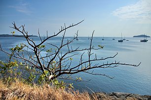 Segelboote vor Contadora Wandbild