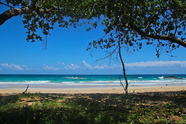 Verlassener Strand Wandbild