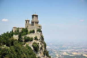 San Marino Festung Wandbild