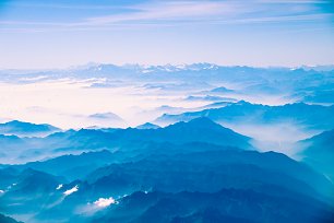 Alpen Hochgebirge Wandbild