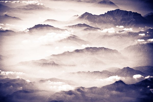 Alpen Wandbild
