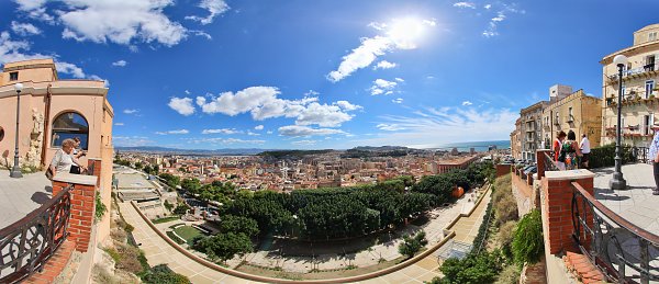 Blick ueber Cagliari