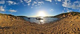 Goldener Strand Wandbild