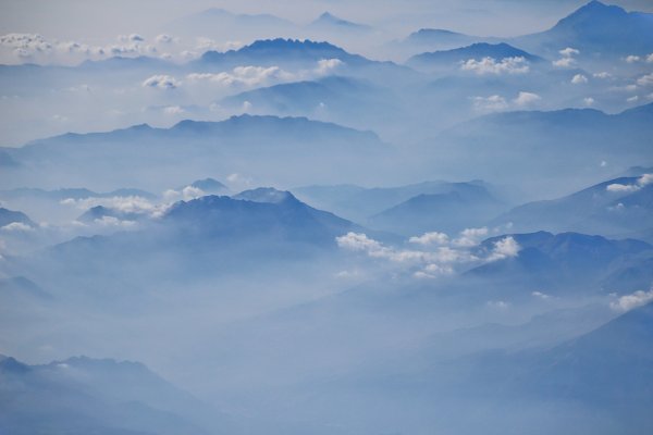 Nebellandschaft Wandbild