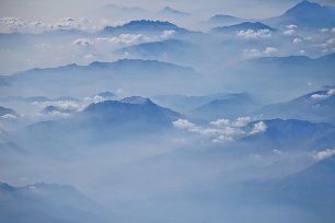 Nebellandschaft Wandbild