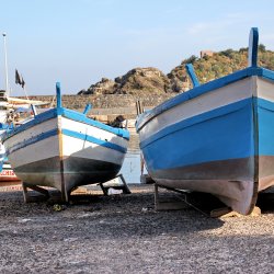 Blauweisse-Boote