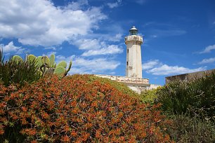 Mediterraner Leuchtturm Wandbild