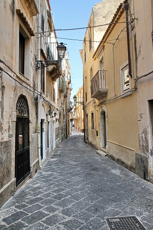 Syracus Altstadt Gasse Wandbild