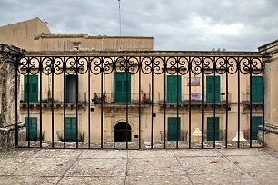 Terrasse in Noto Wandbild