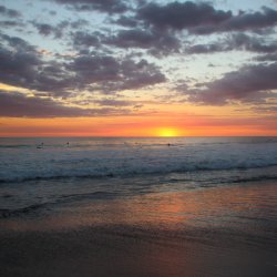 Abend-am-Strand