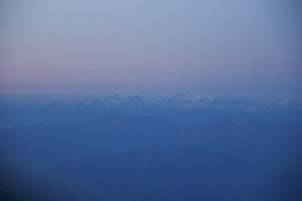 Horizont mit Gebirge Wandbild