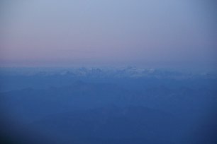 Horizont mit Gebirge Wandbild