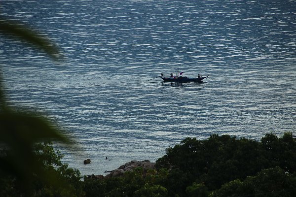 Thailaendische Fischer Wandbild