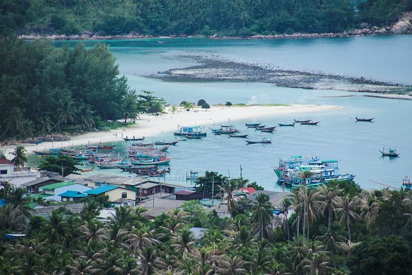 Thailaendischer Hafen Wandbild