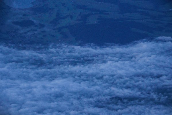 Wolken von Oben Wandbild