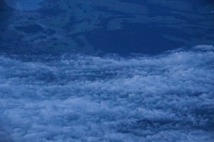 Wolken von Oben Wandbild