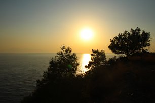 Abend am Mittelmeer Wandbild