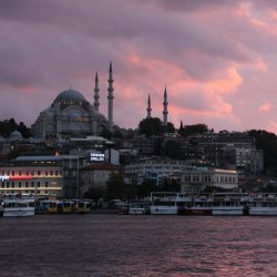 Abendpanorama-Istanbul