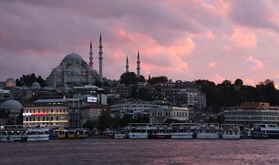 Abendstimmung in Istanul Wandbild