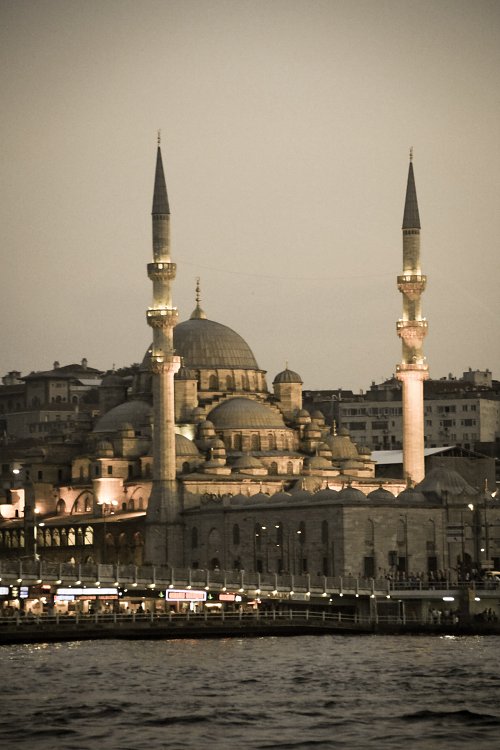 Blick auf Moschee Wandbild