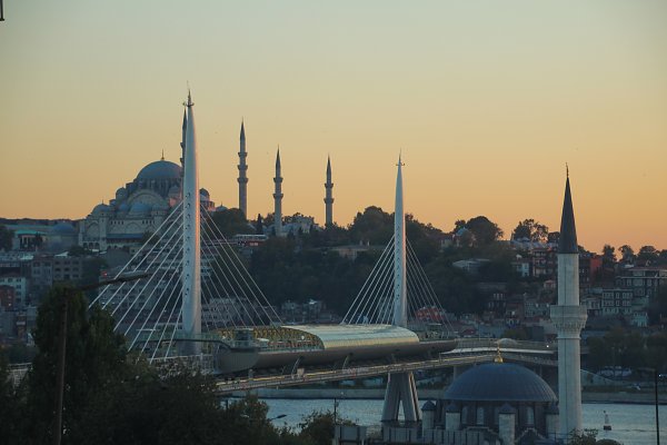 Goldenes Horn Bruecke Wandbild