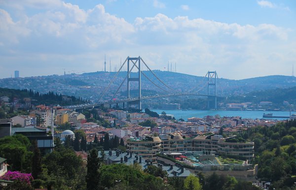 Istanbul Bruecke nach Asien Wandbild