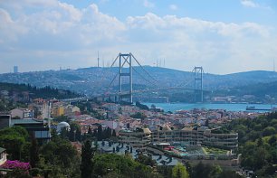 Istanbul Bruecke nach Asien Wandbild