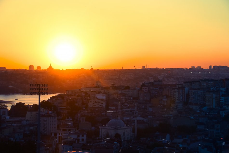 Istanbul Im Sonnenuntergang Wandbild Kaufen