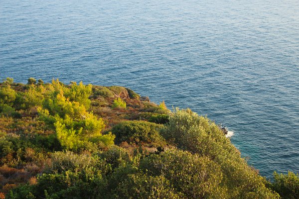 Mediterrane Kueste Wandbild