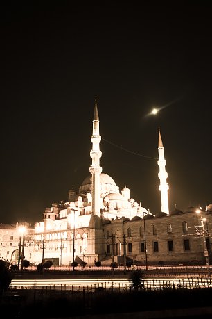 Mondnacht mit Moschee Wandbild